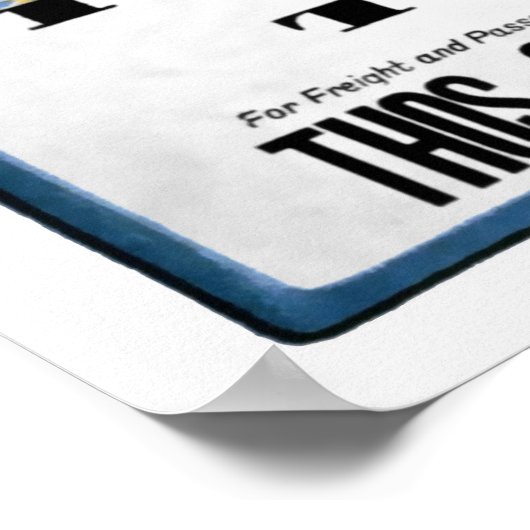 Titanic White Star Line Werbung Poster (Ecke)