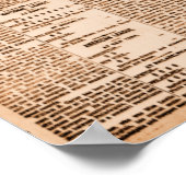 Titanic wird in Vintager Zeitung als Sinking gemel Poster (Ecke)