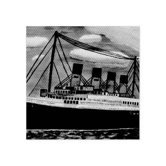 Titanic Wood Art Briefmarke Gummistempel (Prägung)