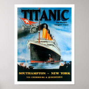 Titanic-World's Largest Liner! Poster