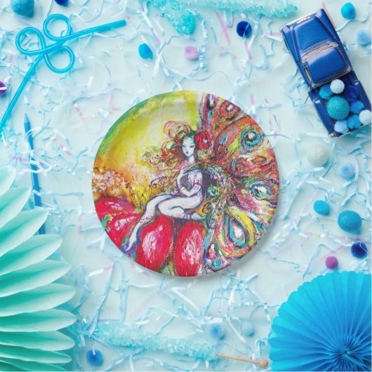 TITANIEN AUF EINER ROTEN BLUME PAPPTELLER (Party)