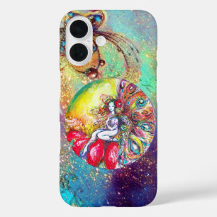 TITANIEN / MAGISCHE SCHALTFLÄCHE PFLANZE IN GOLDGL iPhone 16 HÜLLE