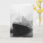 Titanisch im Dock in Southampton Karte (Gelbe Blume)