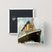Titanisch in Meer Button (Vorne & Hinten)