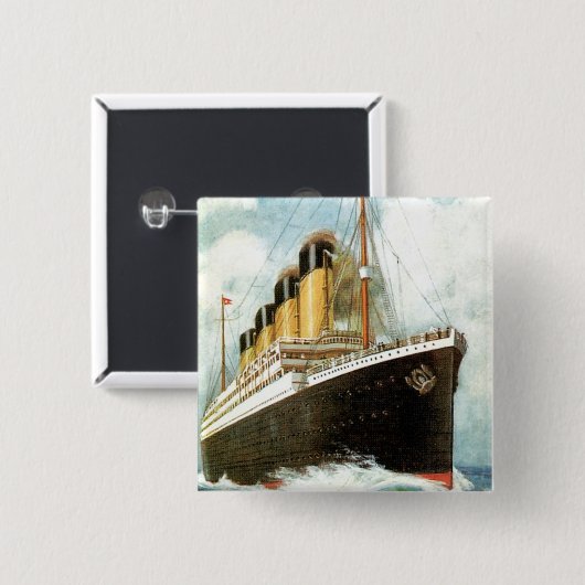 Titanisch in Meer Button (Vorne & Hinten)