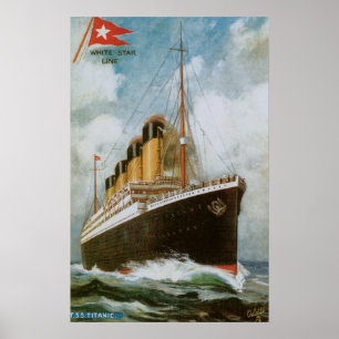 Titanisch in Meer (ohne Grenze) Poster