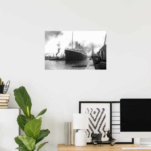 TITANISCH IN SOUTHAMPTON HARBOR POSTER (Heimbüro)