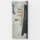 Titanische kundengerechte Fahne Banner (Vertikal)