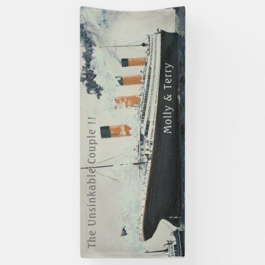 Titanische kundengerechte Fahne Banner (Vertikal)