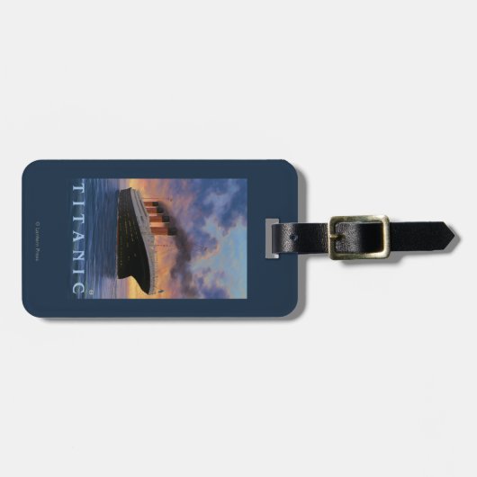 Titanische SceneWhite Stern-Linie Gepäckanhänger (Vorderseite horizontal)