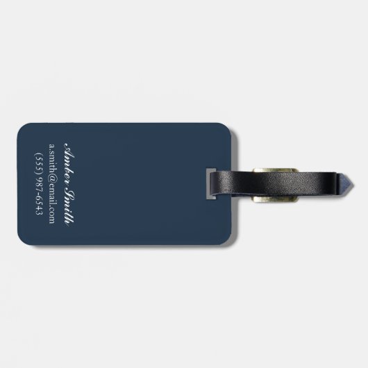 Titanische SceneWhite Stern-Linie Gepäckanhänger (Rückseite horizontal)