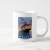 Titanische SceneWhite Stern-Linie Jumbo-Tasse (Rechts)