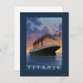 Titanische SceneWhite Stern-Linie Postkarte (Vorne/Hinten)