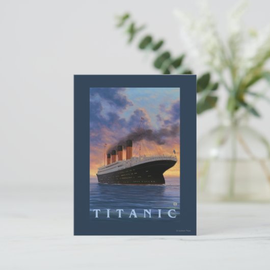 Titanische SceneWhite Stern-Linie Postkarte (Stehend Vorderseite)