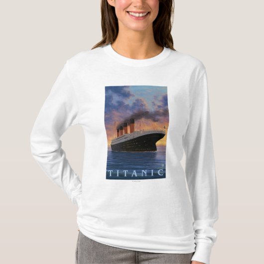 Titanische SceneWhite Stern-Linie T-Shirt (Vorderseite)