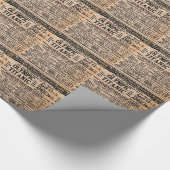 Titanische Zeitungs-Anzeige Geschenkpapier (Ecke)