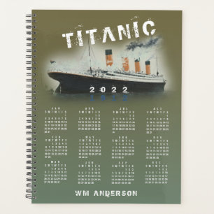 Titanischer Kalender 2022 Planer