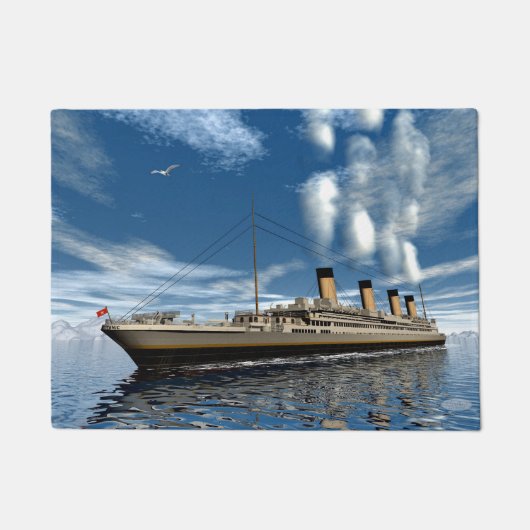 Titanisches Schiff - 3D render.j Fußmatte (Vorderseite)