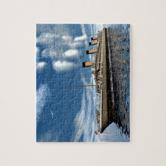 Titanisches Schiff - 3D render.j Puzzle (Vertikal)
