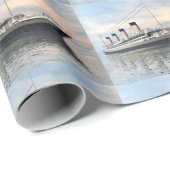 Titanisches Schiff - 3D übertragen Geschenkpapier (Rolleneckpunkt)