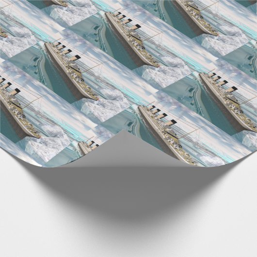 Titanisches Schiff - 3D übertragen Geschenkpapier (Ecke)