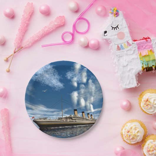 Titanisches Schiff - 3D übertragen Pappteller (Party)