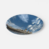 Titanisches Schiff - 3D übertragen Pappteller (Schrägansicht)