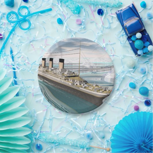 Titanisches Schiff - 3D übertragen Pappteller (Party)