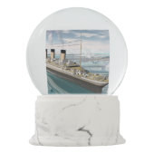 Titanisches Schiff - 3D übertragen Schneekugel (Rückseite)