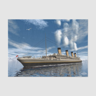 Titanisches Schiff - 3D übertragen Seidenpapier