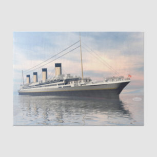 Titanisches Schiff - 3D übertragen Seidenpapier