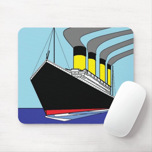 Titanisches Segeln mousepad (Mit Mouse)