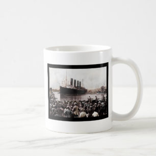Titanisches verlassendes Southhampton Kaffeetasse