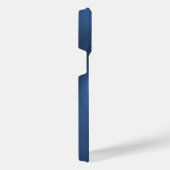 Titanium Blue Silver Edelstahl Print iPhone Hülle (Rechte Seite)