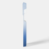 Titanium Blue Silver Edelstahl Print iPhone Hülle (Linke Seite)