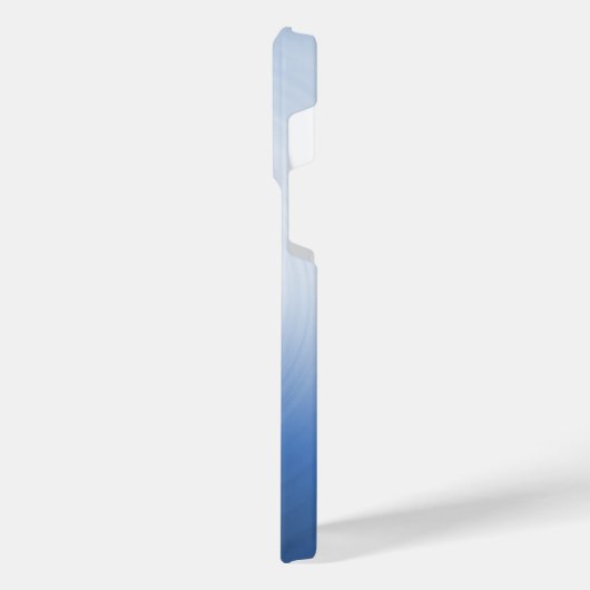 Titanium Blue Silver Edelstahl Print iPhone Hülle (Linke Seite)