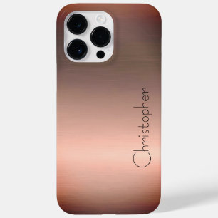 Titanium Bronze, rostfreier Stahl Case-Mate iPhone 14 Pro Max Hülle