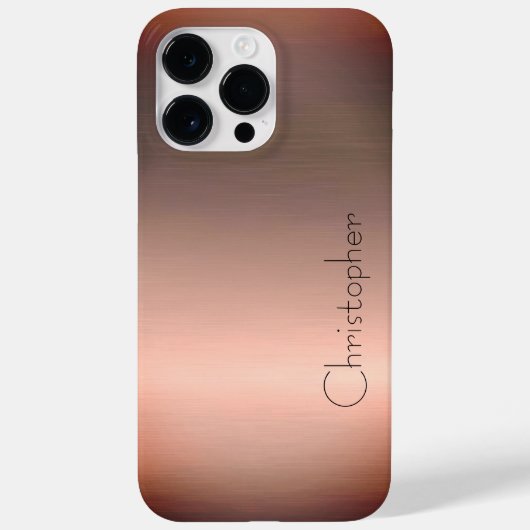 Titanium Bronze, rostfreier Stahl Case-Mate iPhone Hülle (Rückseite)