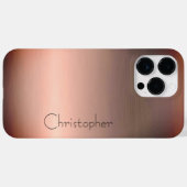 Titanium Bronze, rostfreier Stahl Case-Mate iPhone Hülle (Rückseite (Horizontal))