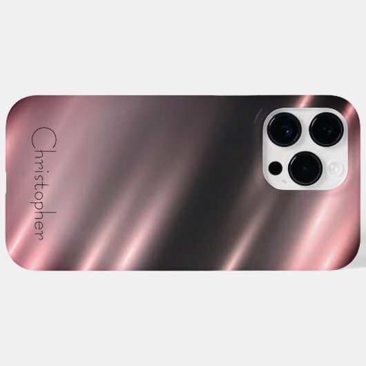 Titanium Bronze, rostfreier Stahl Case-Mate iPhone Hülle (Rückseite (Horizontal))