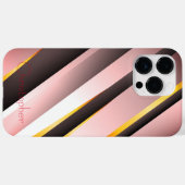 Titanium Bronze, rostfreier Stahl Case-Mate iPhone Hülle (Rückseite (Horizontal))