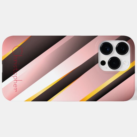 Titanium Bronze, rostfreier Stahl Case-Mate iPhone Hülle (Rückseite (Horizontal))