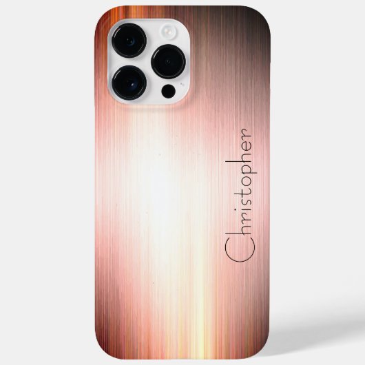 Titanium Bronze, rostfreier Stahl Case-Mate iPhone Hülle (Rückseite)