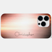 Titanium Bronze, rostfreier Stahl Case-Mate iPhone Hülle (Rückseite (Horizontal))