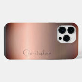 Titanium Bronze, rostfreier Stahl iPhone Hülle (Rückseite (Horizontal))