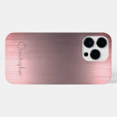 Titanium Bronze, rostfreier Stahl iPhone Hülle (Rückseite (Horizontal))