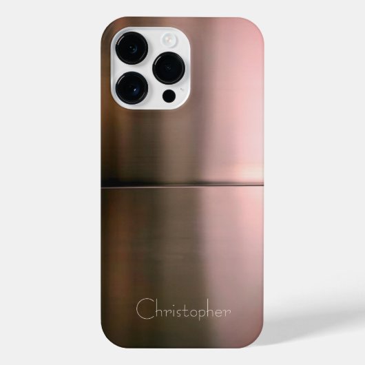 Titanium Bronze, rostfreier Stahl iPhone Hülle (Rückseite)