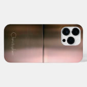 Titanium Bronze, rostfreier Stahl iPhone Hülle (Rückseite (Horizontal))
