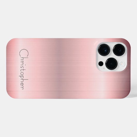 Titanium Bronze, rostfreier Stahl iPhone Hülle (Rückseite (Horizontal))