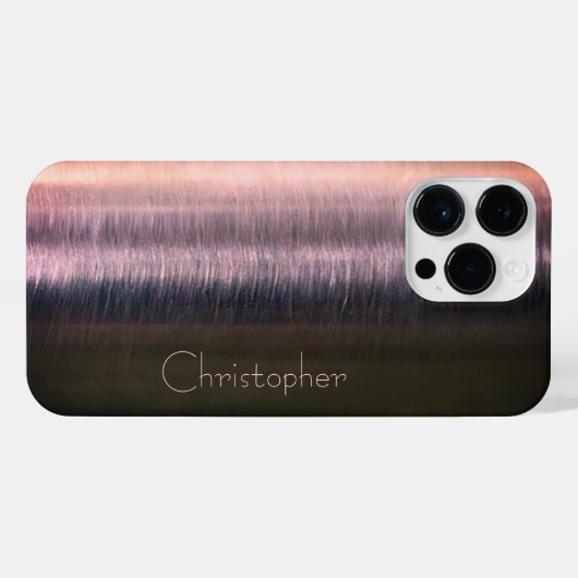 Titanium Bronze, rostfreier Stahl iPhone Hülle (Rückseite (Horizontal))